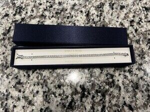 Stella Rose Fine Silver Plated CZ Tennis Bracelet